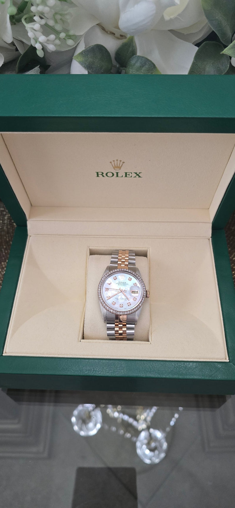 Rolex Datejust in its presentation box